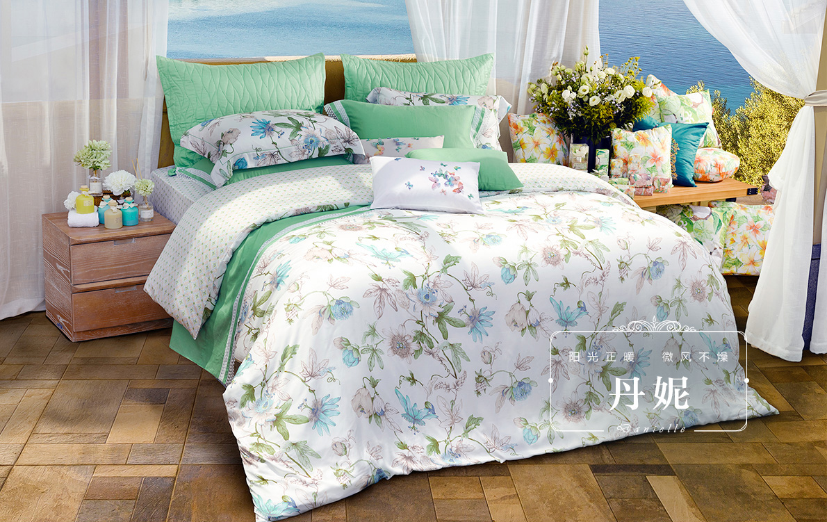 天丝绒印花四件套(图1) 天丝绒印花四件套(图1)